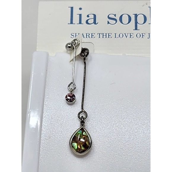 Lia Sophia Jewelry - Dangles Pierced Earrings - "Mystify" - Genuine Abalone - Picture 5 of 9